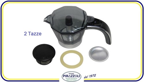 Caraffa bicchiere moka - bicchiere,
